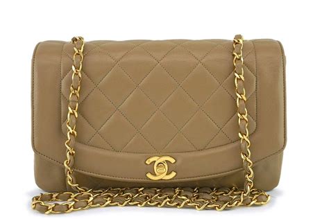 beige diana chanel|vintage Chanel camera bags.